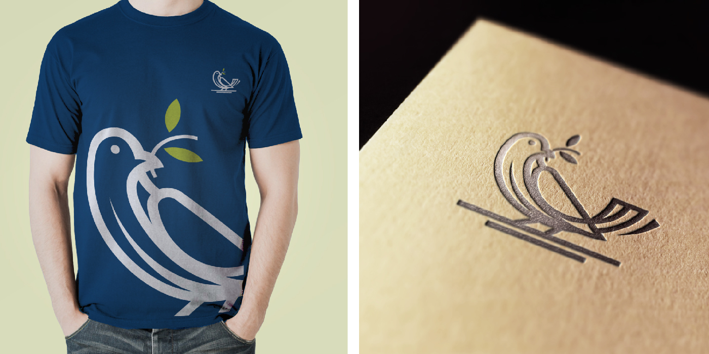 Bird Logo Design and Mockup