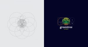 Green Tree Logo Design based on Golden Ratio
