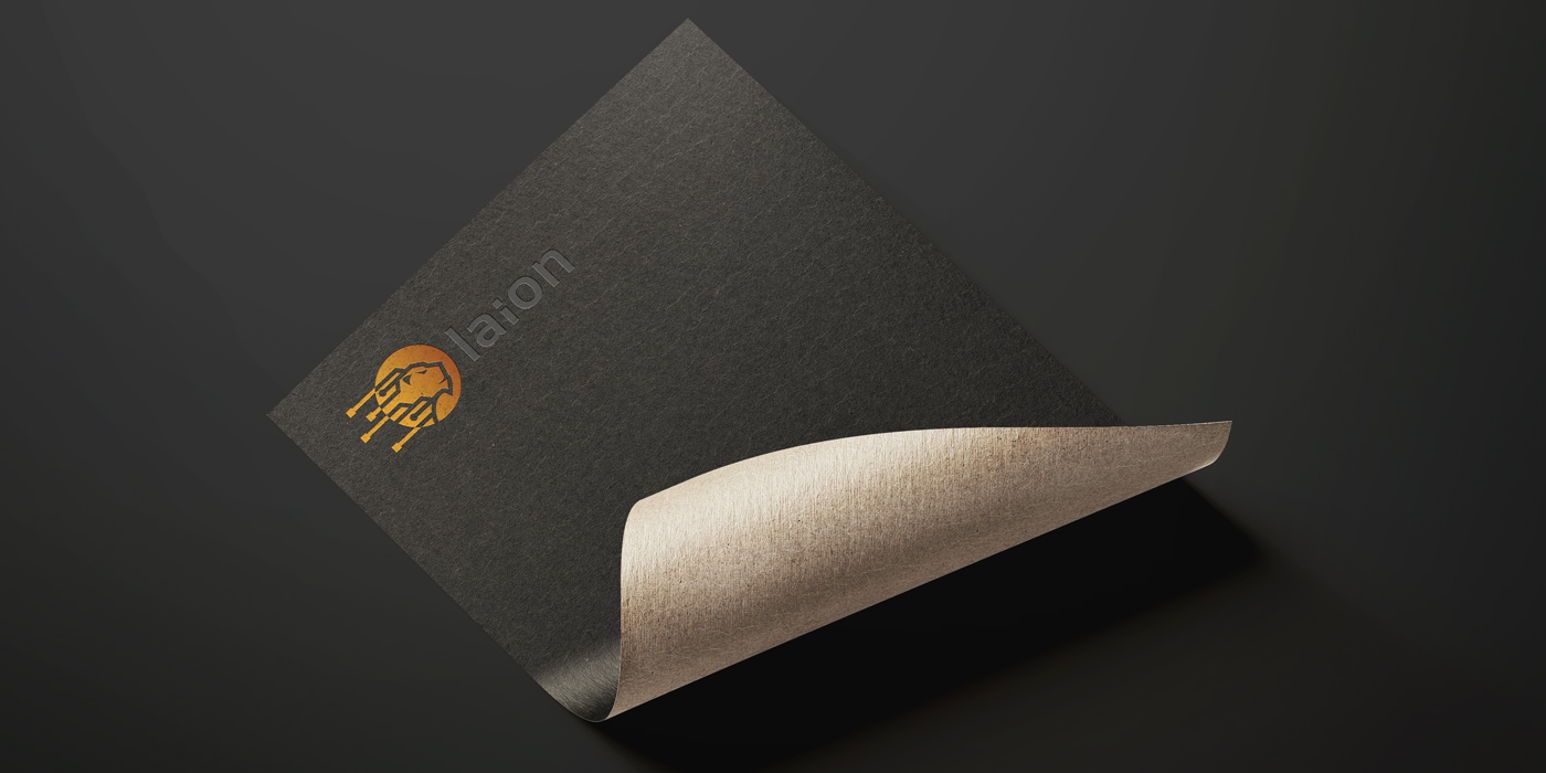 Lion logo mockup