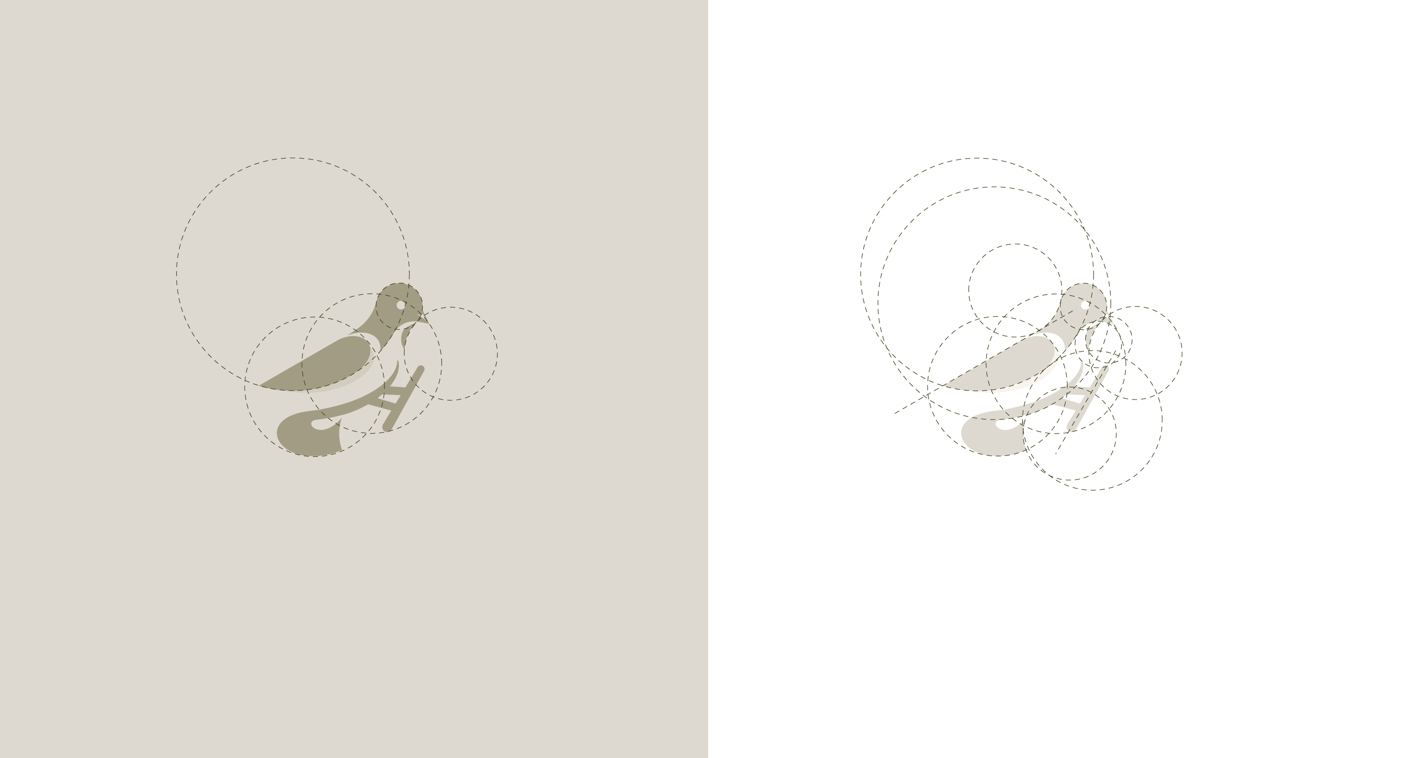 Bird logo design & golden ratio