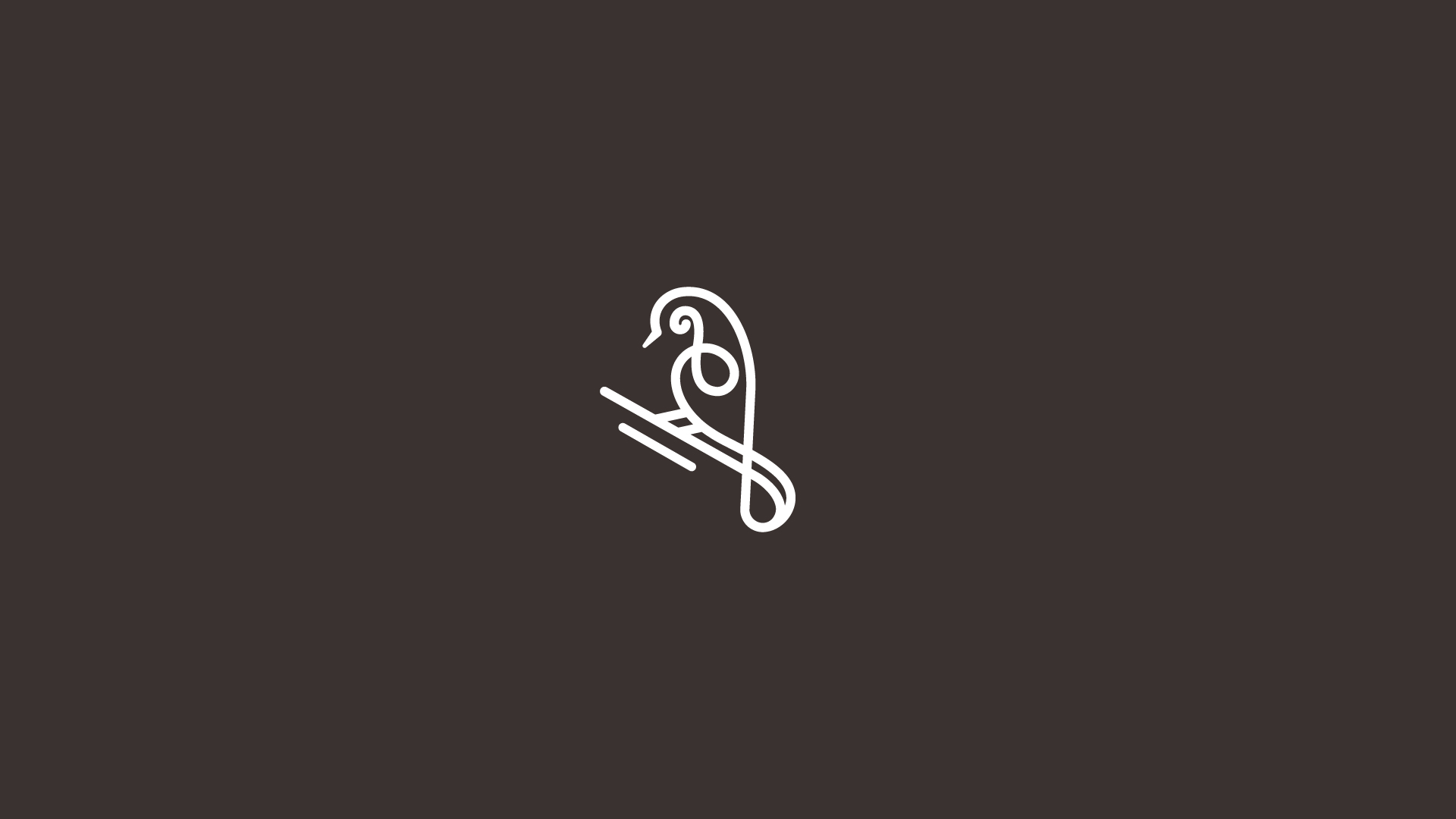 Animal logo - Bird and music symbol