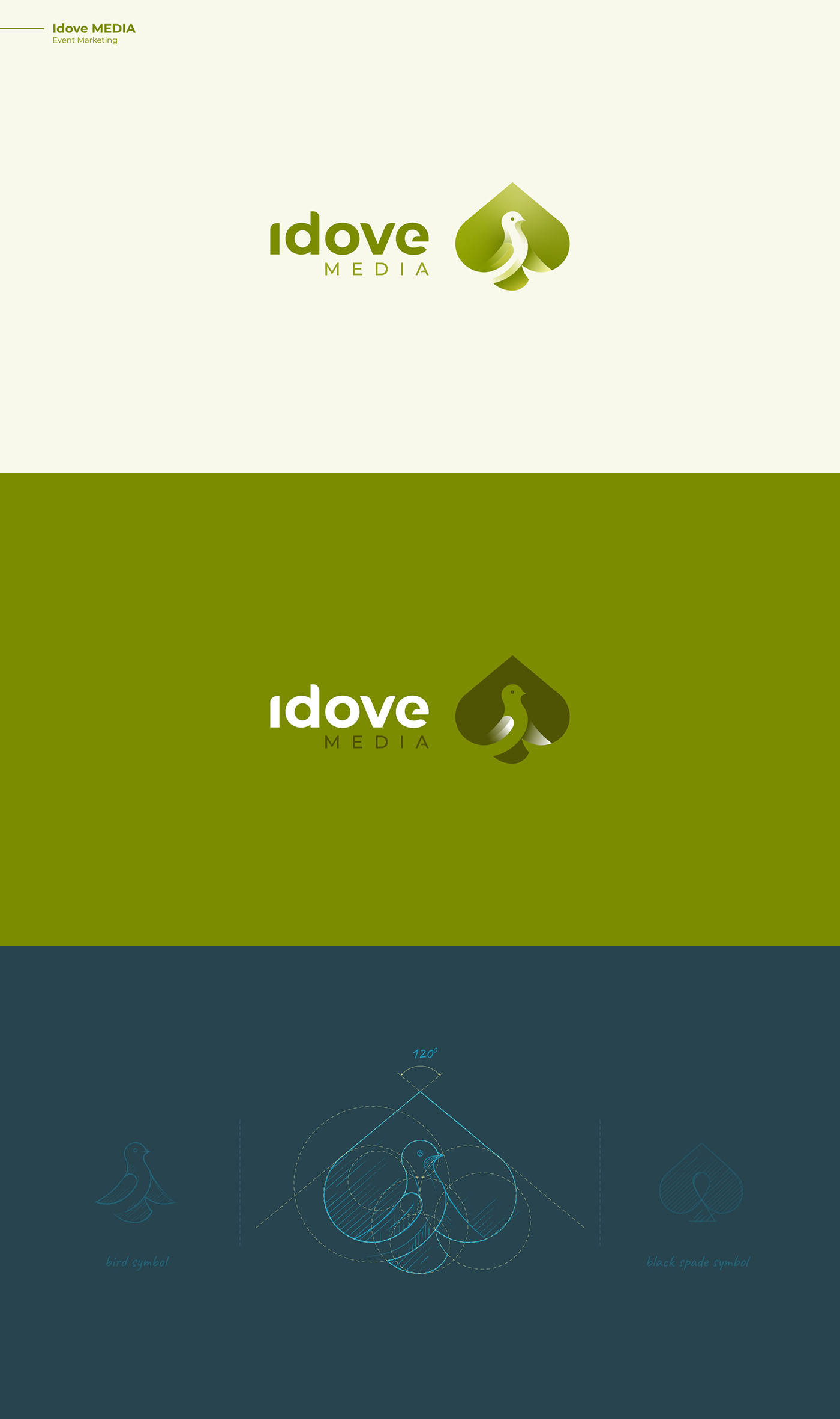 Idove Media - Bird logo design - animal logo