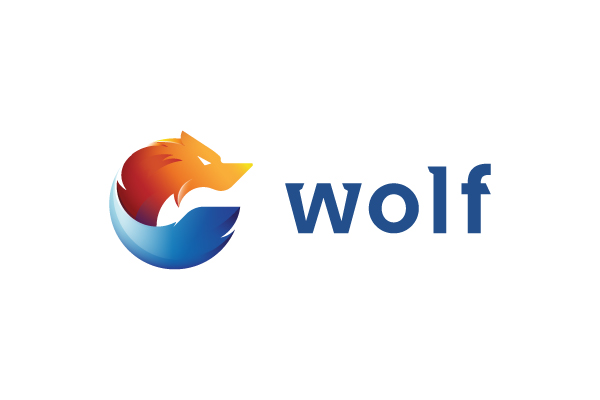 Wolf logo design - golden ratio logo by DAINOGO