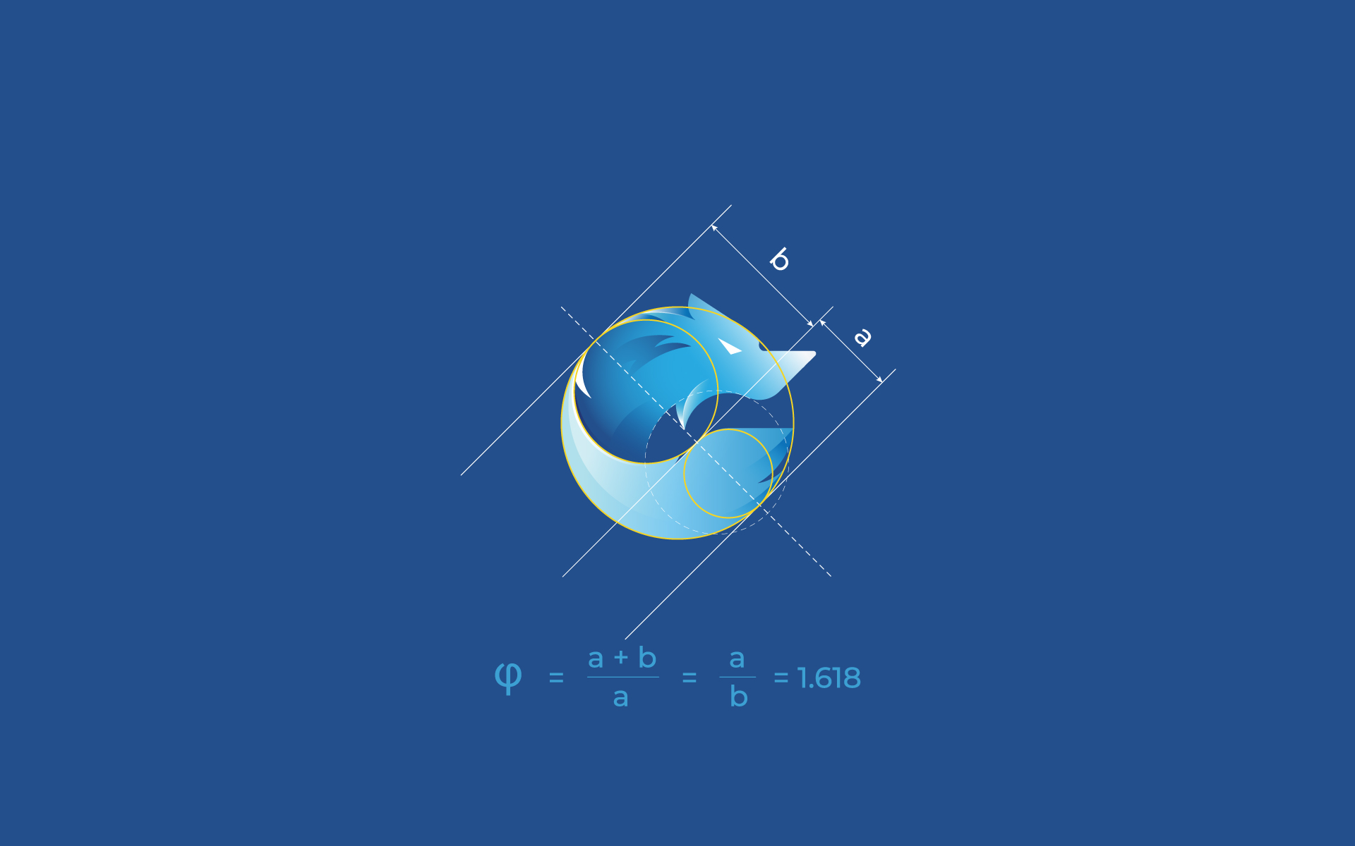 Golden ratio logo - wolf logo for sale