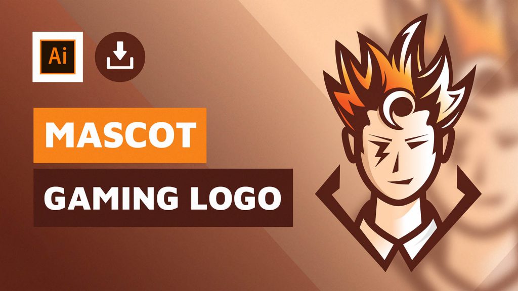 How to make a gaming logo - Illustrator Tutorial | Download