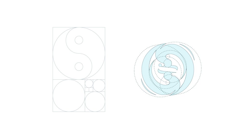 Golden ratio logo grid